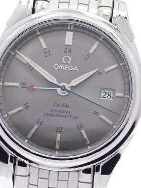 OMEGA De Ville 4533.41 GMT Coaxial gray Dial Automatic Men's Watch_947363